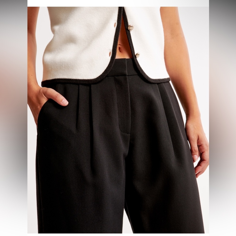 Abercrombie & Fitch Black Wide-Leg Pants - Picture 5 of 12